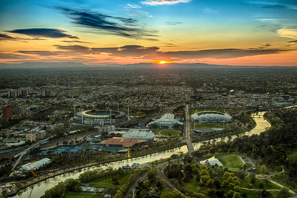 melbourne looking east